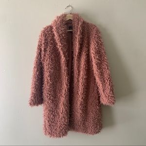 Pink shag jacket